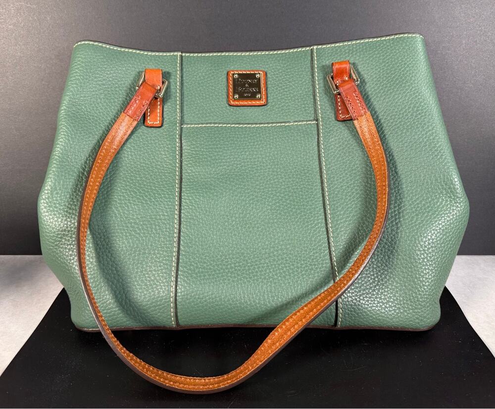 Dooney & Bourke Lexington Handbag Green Pebble Tote Shoulder Bag $388 MSRP